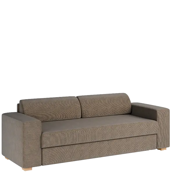 MONROE rošt, pohovka celočalouněná, látka B 04 hnědý melír